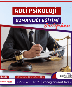 Adli Psikoloji UzmanliGI egitimi Sertifikasi
