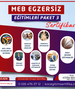 Meb Egzersiz Egitimleri Paket 3 Sertifikasi