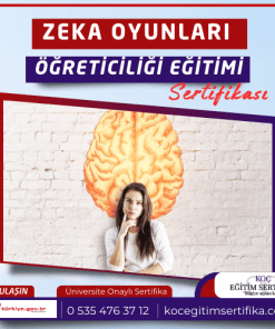 Zeka Oyunlari Ogreticiligi egitimi Sertifikasi