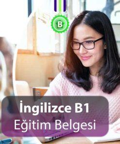 ingilizce B1 eğitim belgesi