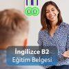 ingilizce B2 eğitim belgesi