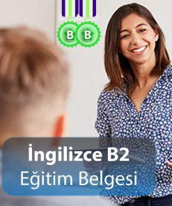 ingilizce B2 eğitim belgesi