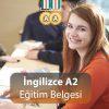 ingilizce a2 eğitim belgesi