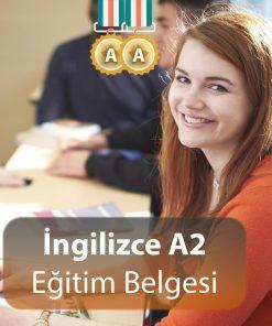 ingilizce a2 eğitim belgesi